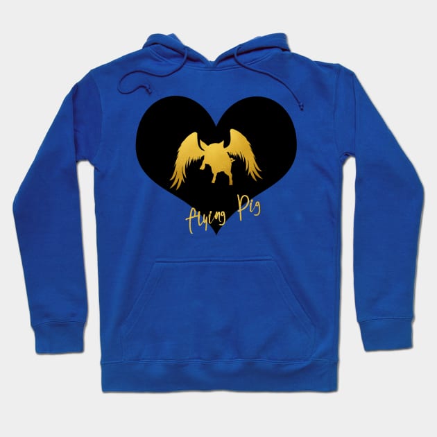 Flying Pig Hoodie by erzebeth